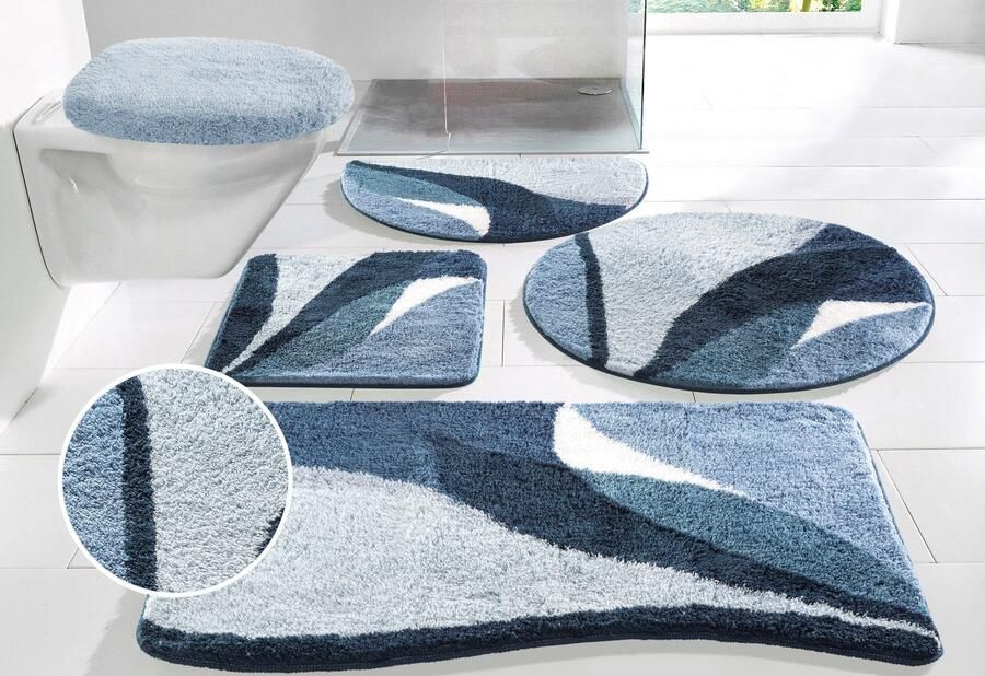 My home Badmat Magnus badmat badkamer tapijt meerkleurig badmat badmatten ook als 2-delige set & rond