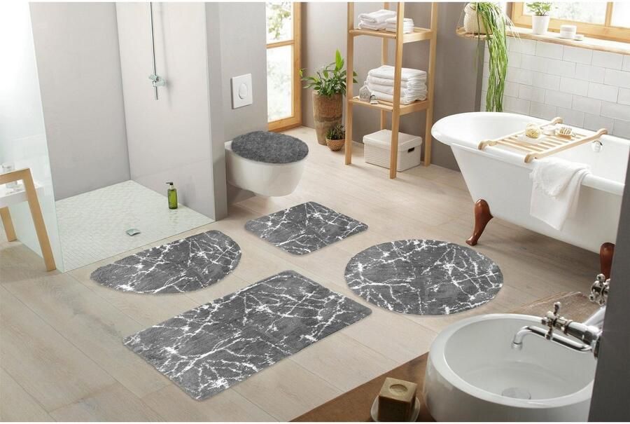 Leonique Badmat Marble Badmat marmer-design ook als 3-delige badmatten set - Foto 6