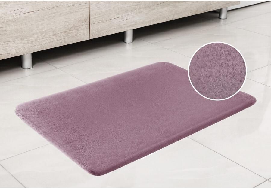 My home Badmat Valeria konijnenbont-haptiek (1 stuk) - Foto 11