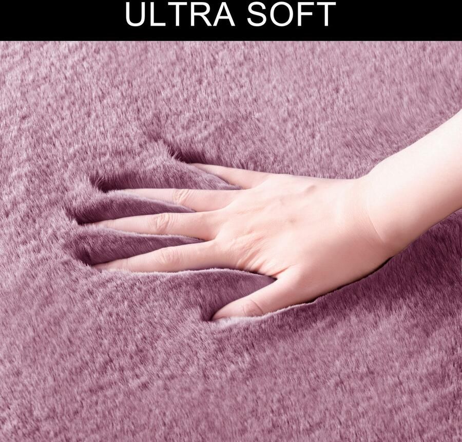 My home Badmat Valeria konijnenbont-haptiek (1 stuk) - Foto 5