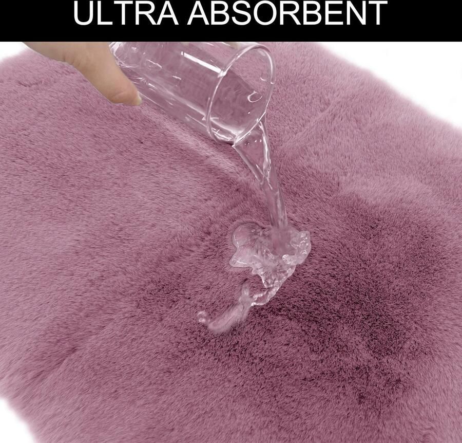 My home Badmat Valeria konijnenbont-haptiek (1 stuk) - Foto 4