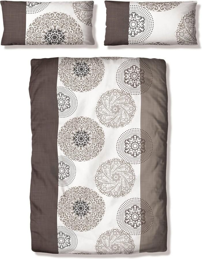 My home Beddengoed Cison in mt. 135x200 of 155x220 cm gebloemde dekbedovertrek van katoen - Foto 3