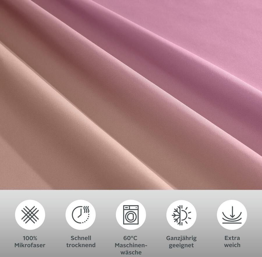 My home Beddengoed JARETH 100 % polyester zeer zacht allergievriendelijk met kleurverloop (2-delig) - Foto 6