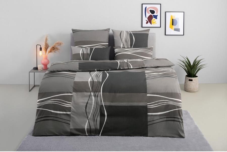 My home Beddengoed Kelian in verschillende kwaliteiten gedessineerde dekbedovertrek - Foto 5