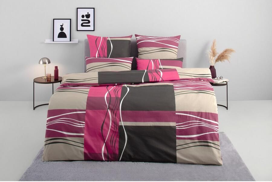 My home Beddengoed Kelian in verschillende kwaliteiten gedessineerde dekbedovertrek - Foto 5