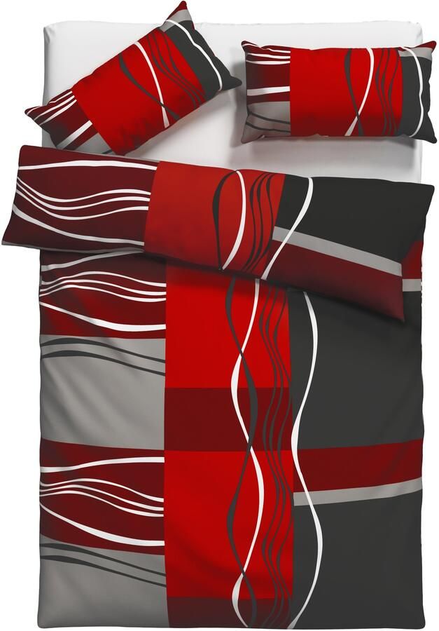 My home Beddengoed Kelian in verschillende kwaliteiten gedessineerde dekbedovertrek - Foto 5