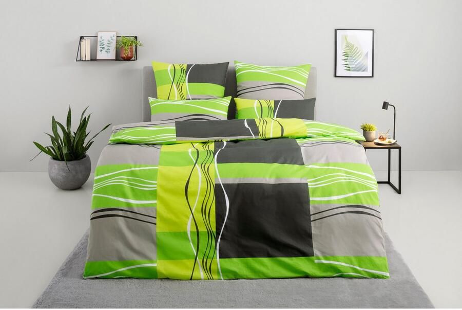 My home Beddengoed Kelian in verschillende kwaliteiten gedessineerde dekbedovertrek - Foto 5