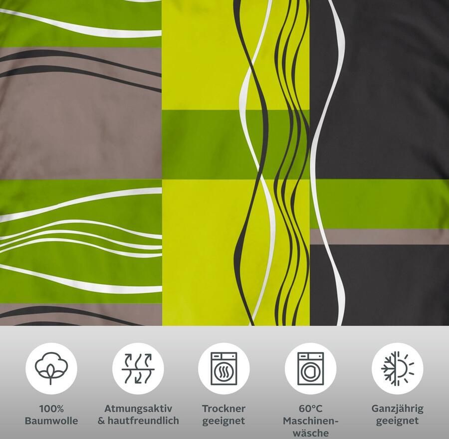 My home Beddengoed Kelian in verschillende kwaliteiten gedessineerde dekbedovertrek - Foto 2