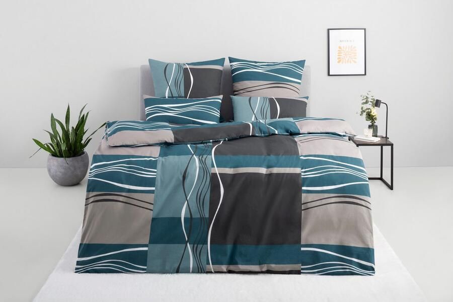 My home Beddengoed Kelian in verschillende kwaliteiten gedessineerde dekbedovertrek - Foto 5