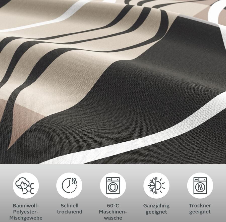 My home Beddengoed Kelian in verschillende kwaliteiten gedessineerde dekbedovertrek - Foto 2