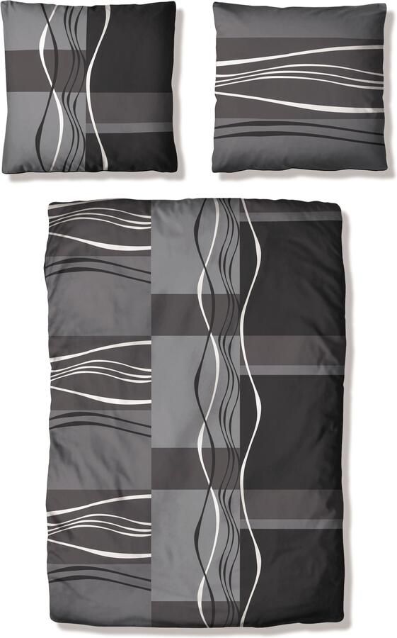 My home Beddengoed Kelian in verschillende kwaliteiten gedessineerde dekbedovertrek - Foto 5