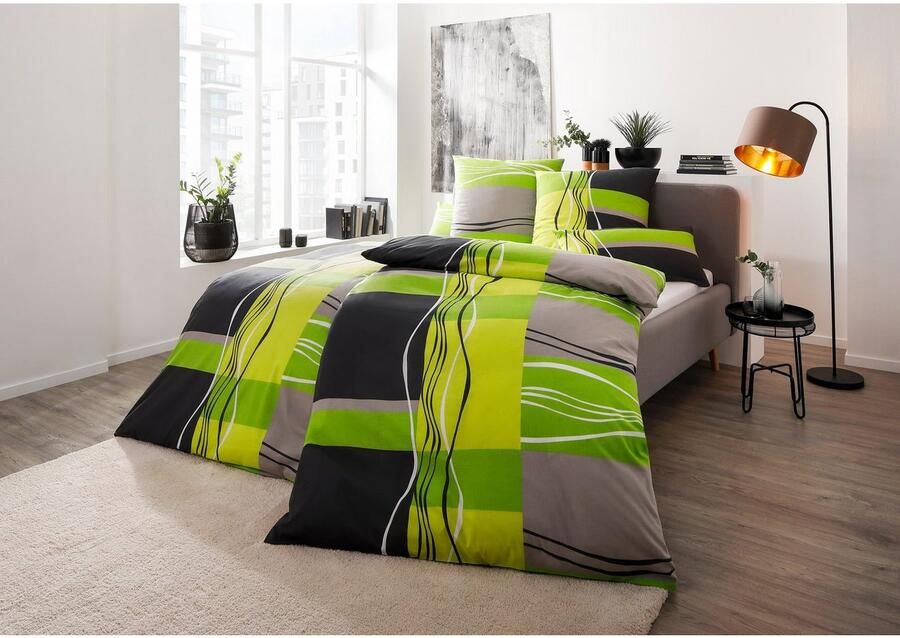 My home Beddengoed Kelian in verschillende kwaliteiten gedessineerde dekbedovertrek - Foto 3