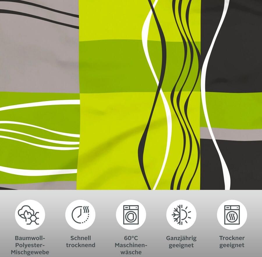 My home Beddengoed Kelian in verschillende kwaliteiten gedessineerde dekbedovertrek - Foto 2