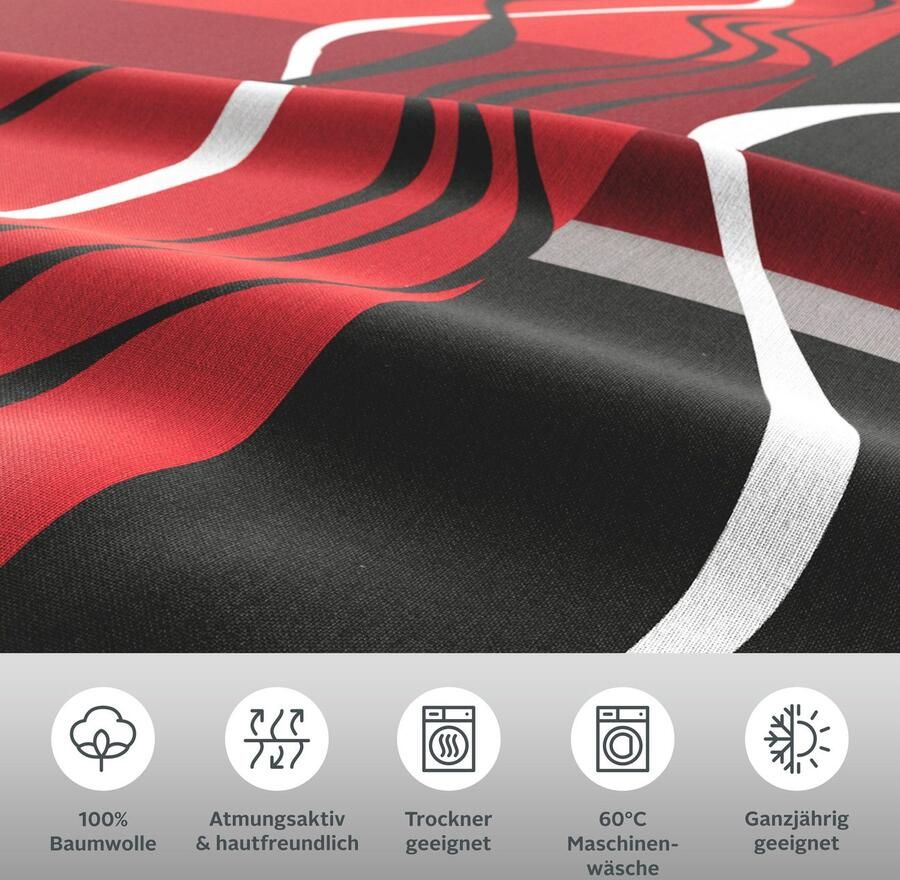 My home Beddengoed Kelian in verschillende kwaliteiten gedessineerde dekbedovertrek - Foto 7