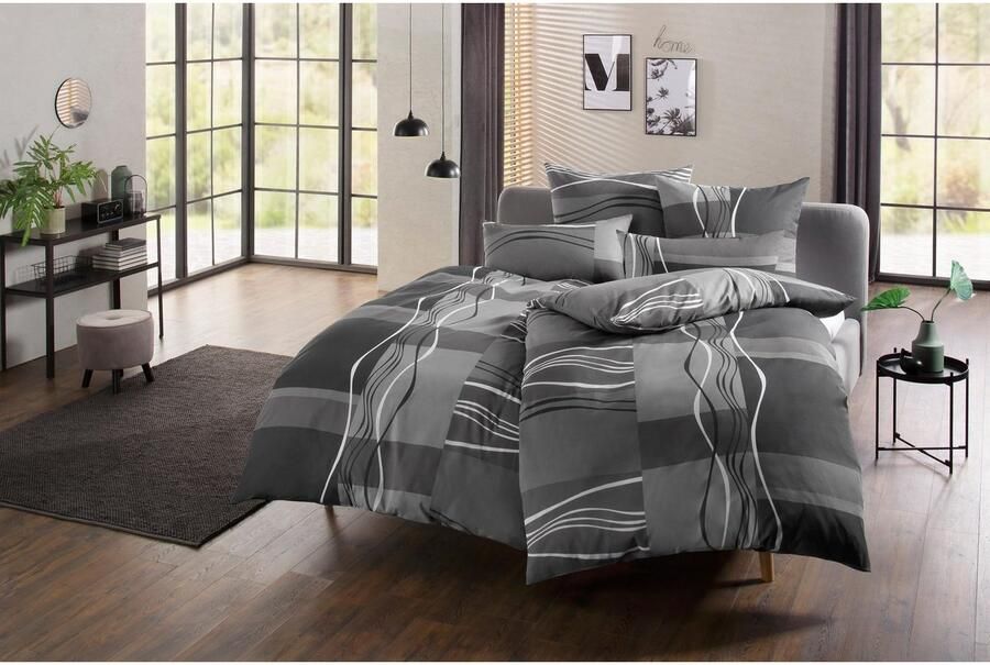 My home Beddengoed Kelian in verschillende kwaliteiten gedessineerde dekbedovertrek - Foto 4