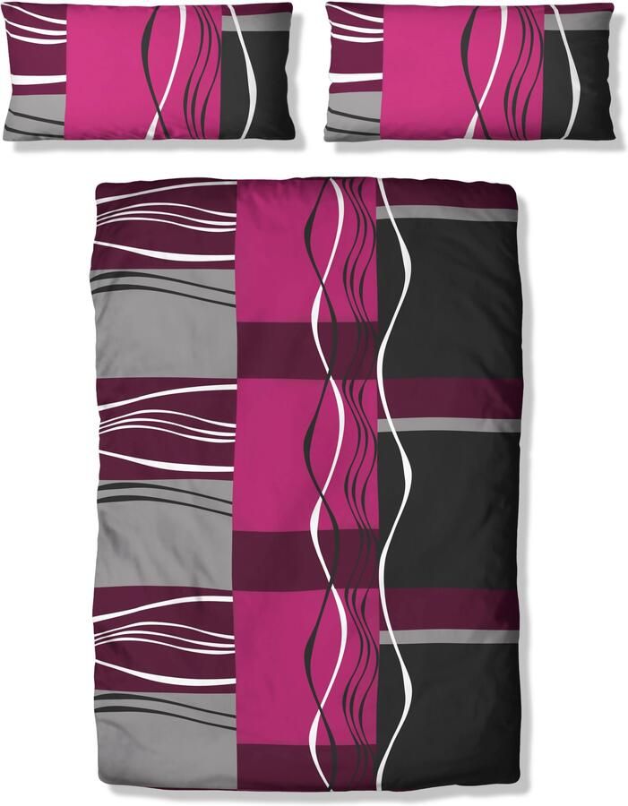 My home Beddengoed Kelian in verschillende kwaliteiten gedessineerde dekbedovertrek - Foto 5