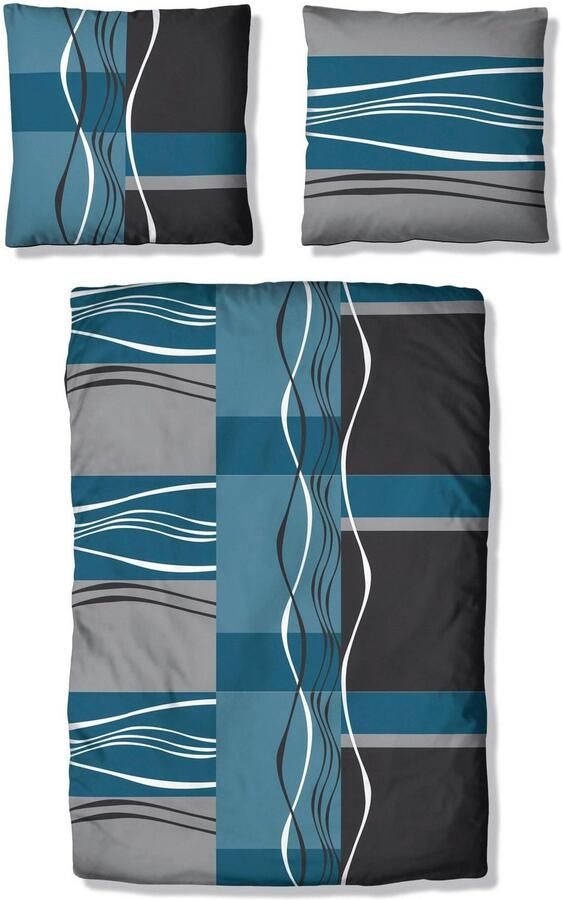 My home Beddengoed Kelian in verschillende kwaliteiten gedessineerde dekbedovertrek - Foto 4