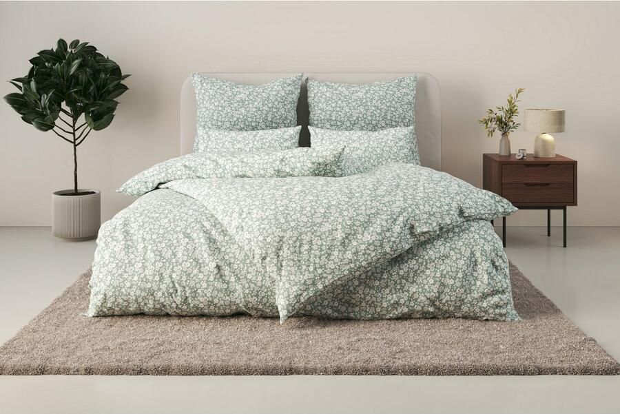 My home Beddengoed Mariby met fijn bloemetjesontwerp scandinavisch romantisch beddengoed (2-delig) - Foto 7