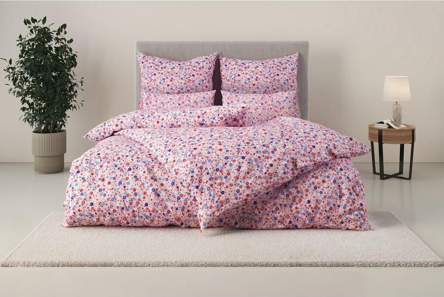 My home Beddengoed Mariby met fijn bloemetjesontwerp scandinavisch romantisch beddengoed (2-delig) - Foto 7