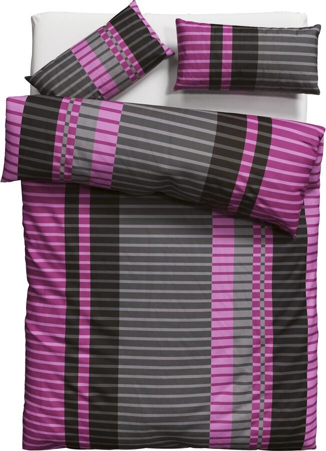 My home Beddengoed Philine met moderne strepen beddengoed van katoen vanaf maat 135x200 cm (2-delig) - Foto 7