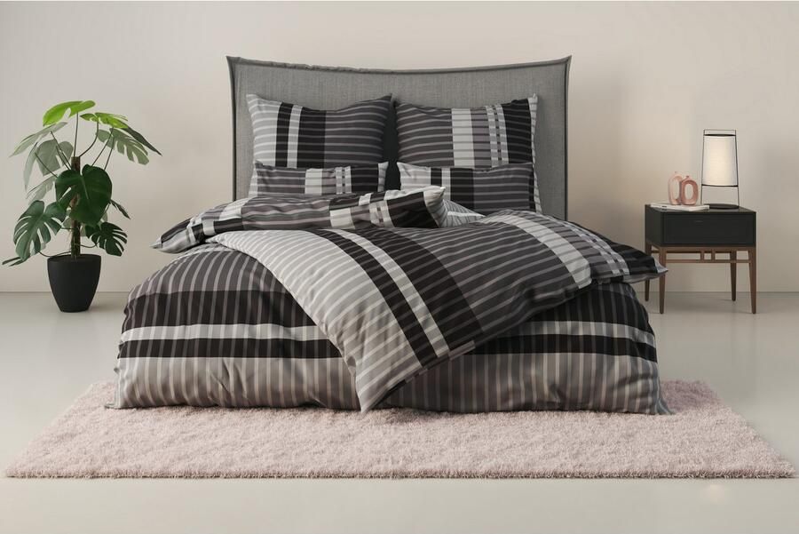 My home Beddengoed Philine met moderne strepen beddengoed van katoen vanaf maat 135x200 cm (2-delig) - Foto 6