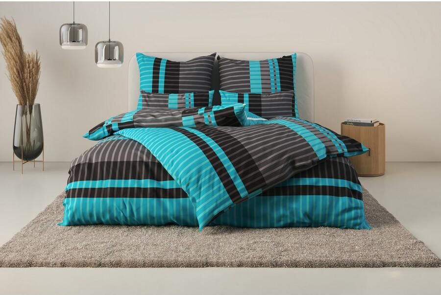 My home Beddengoed Philine met moderne strepen beddengoed van katoen vanaf maat 135x200 cm (2-delig) - Foto 6