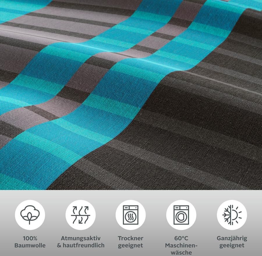 My home Beddengoed Philine met moderne strepen beddengoed van katoen vanaf maat 135x200 cm (2-delig) - Foto 2