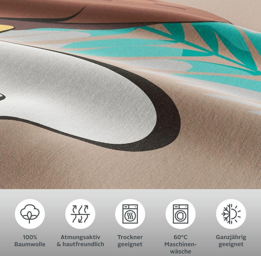 My home Beddengoed Physalis in maat 135x200 of 155x220 cm 100% katoen meerdere ontwerpen (2-delig) - Foto 2