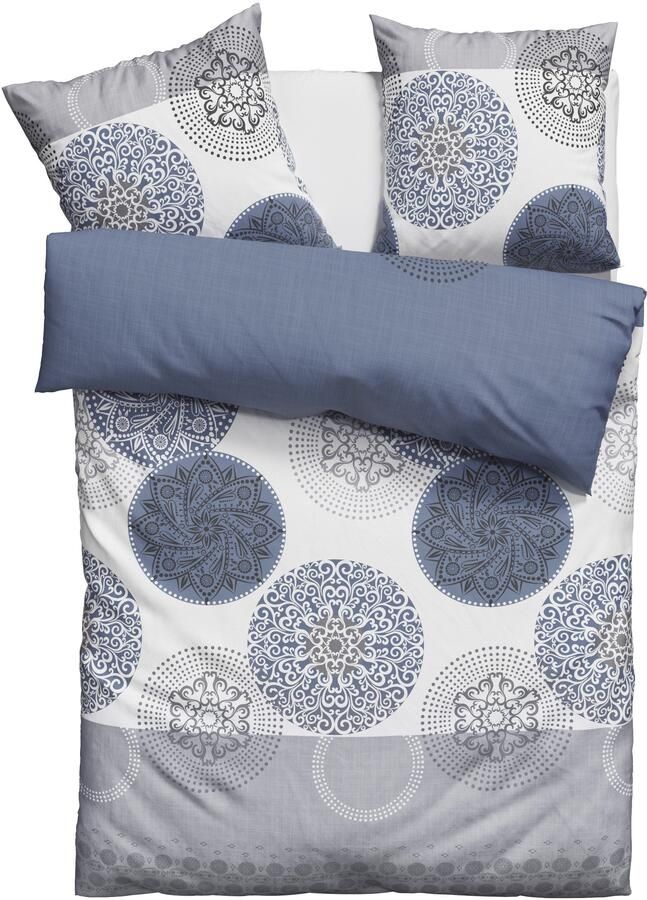 My home Beddengoed Tesso in mt. 135x200 155x220 of 200x200 cm Katoen dekbedovertrek met ornamenten en in verschillende kwaliteiten - Foto 6