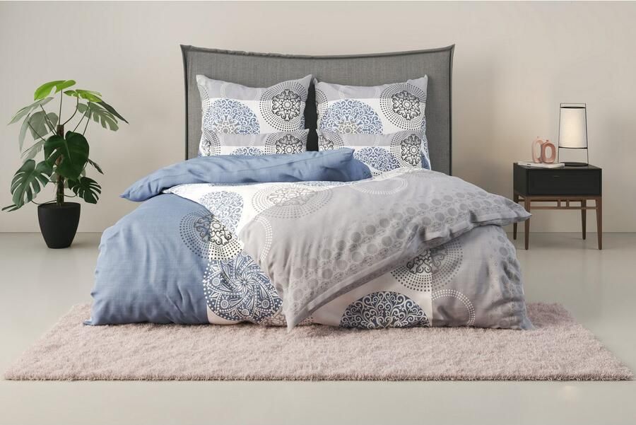 My home Beddengoed Tesso in mt. 135x200 155x220 of 200x200 cm Katoen dekbedovertrek met ornamenten en in verschillende kwaliteiten - Foto 10