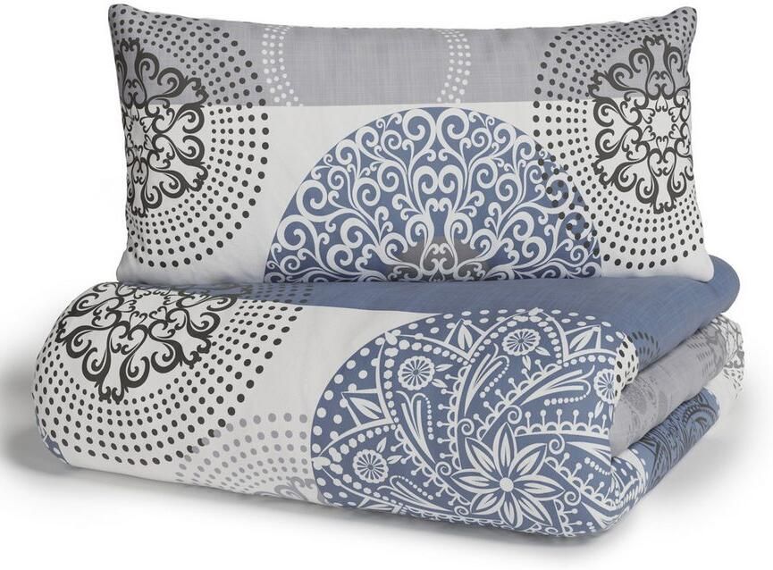 My home Beddengoed Tesso in mt. 135x200 155x220 of 200x200 cm Katoen dekbedovertrek met ornamenten en in verschillende kwaliteiten - Foto 7