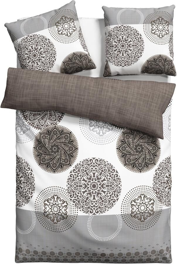 My home Beddengoed Tesso in mt. 135x200 155x220 of 200x200 cm Katoen dekbedovertrek met ornamenten en in verschillende kwaliteiten - Foto 9