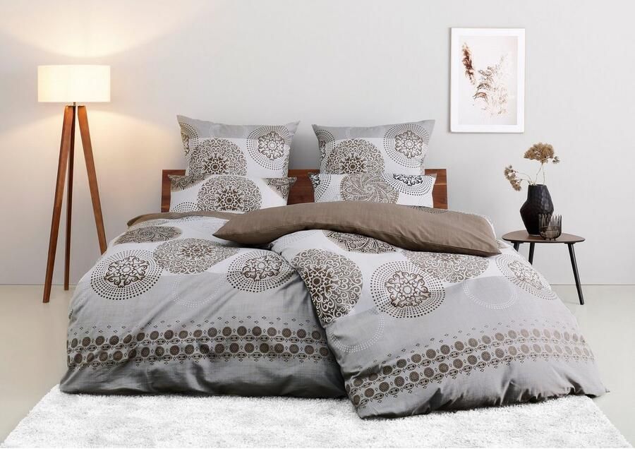 My home Beddengoed Tesso in mt. 135x200 155x220 of 200x200 cm Katoen dekbedovertrek met ornamenten en in verschillende kwaliteiten - Foto 8