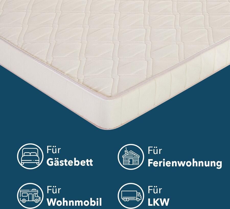 My home Comfortschuimmatras Basis instapper matras 90x200 cm 140x200 cm & andere maten hoogte 13 cm - Foto 5