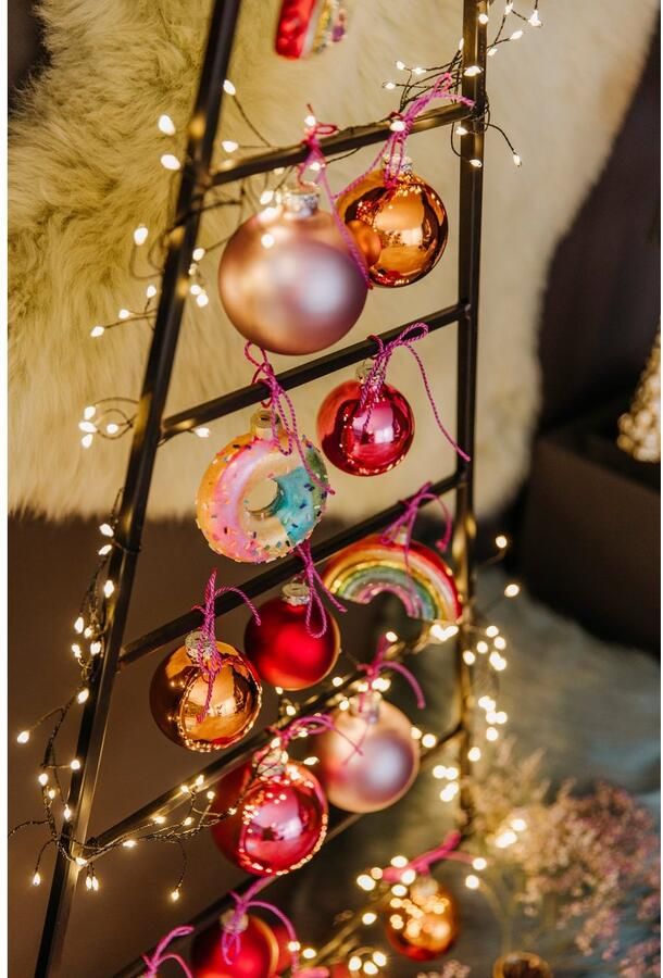 My home Deco-boom Maischa kerstdecoratie van metaal Kerstboom voor individuele decoratie (set 2 stuks) - Foto 4
