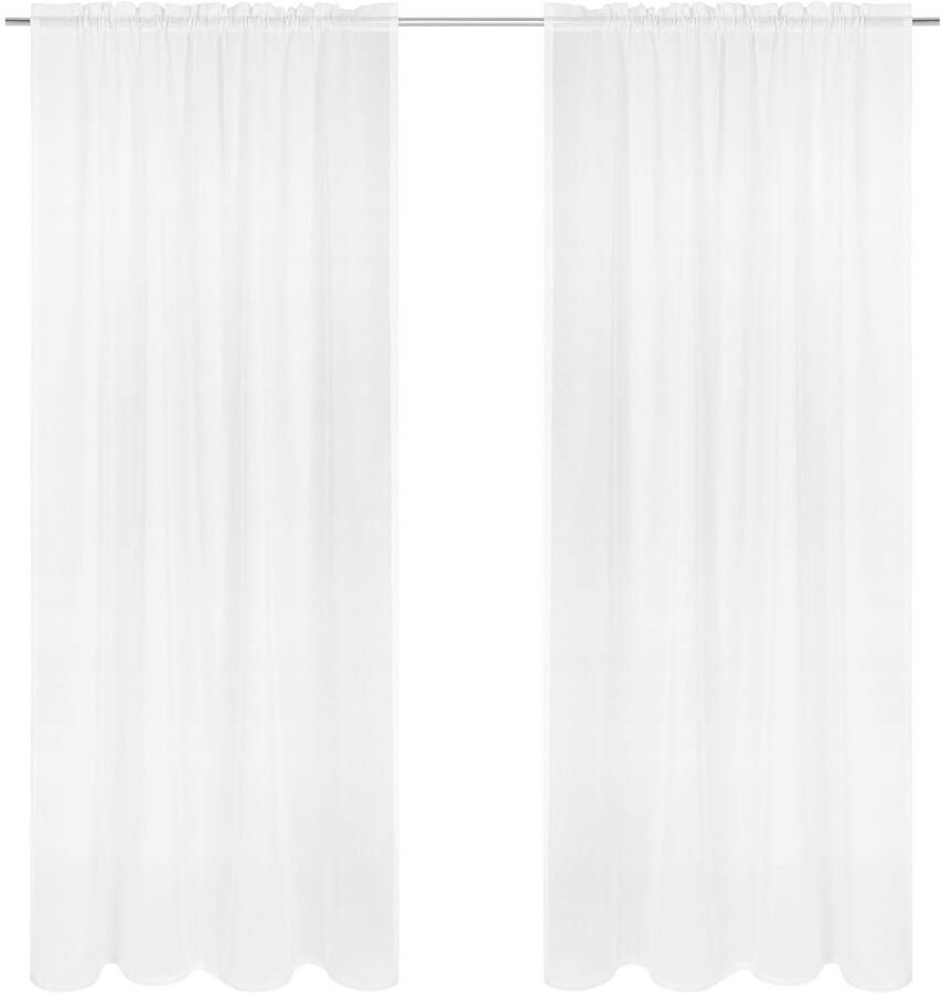 My home Gordijn DOLLY transparant roedezoom geweven gedessineerd verschillende maten (1 stuk) - Foto 6