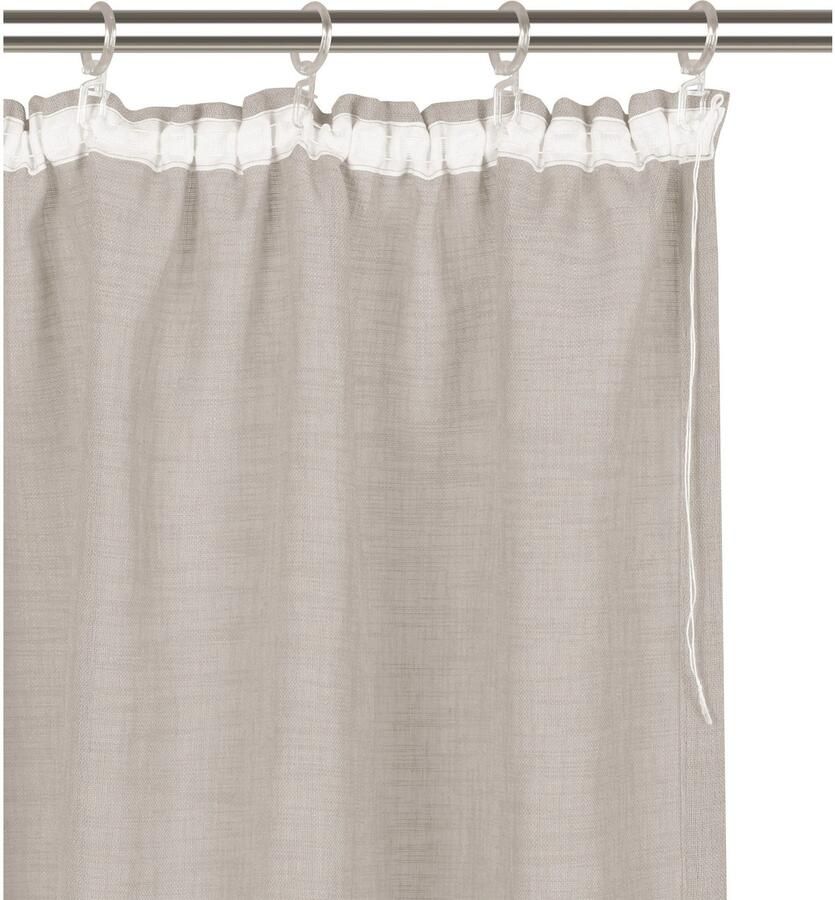 My home Gordijn Fiete Linnen-look bescherming tegen inkijk halftransparant uni linnen-look (1 stuk)