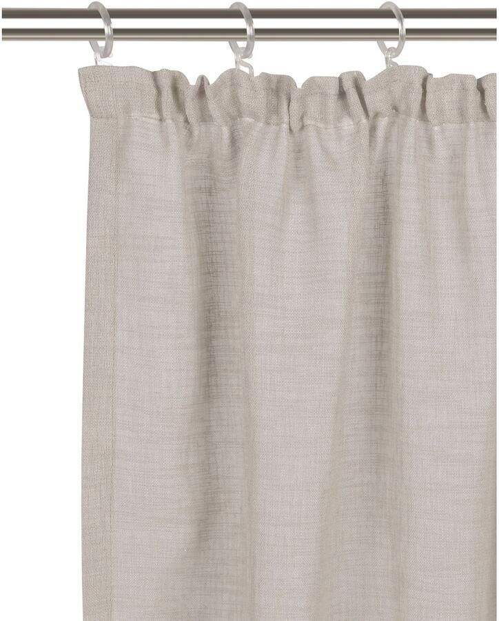 My home Gordijn Fiete Linnen-look bescherming tegen inkijk halftransparant uni linnen-look (1 stuk) - Foto 6