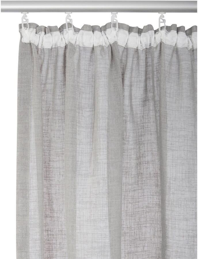 My home Gordijn Fiete Linnen-look bescherming tegen inkijk halftransparant uni linnen-look (1 stuk) - Foto 3