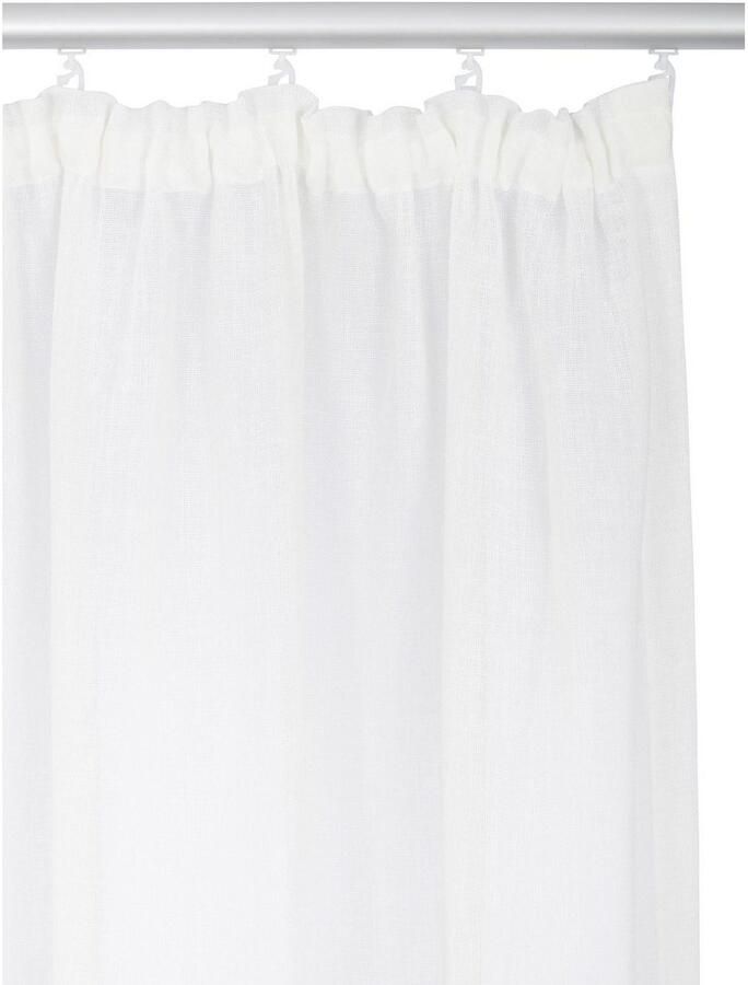 My home Gordijn Fiete Linnen-look bescherming tegen inkijk halftransparant uni linnen-look (1 stuk) - Foto 5