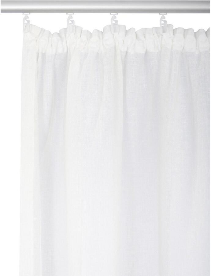 My home Gordijn Fiete Linnen-look bescherming tegen inkijk halftransparant uni linnen-look (1 stuk) - Foto 4