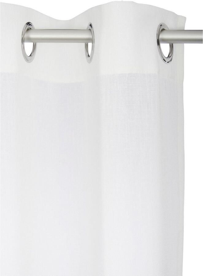 My home Gordijn Fiete Linnen look monochroom basic onderhoudsvriendelijk verschillende maten (1 stuk) - Foto 5