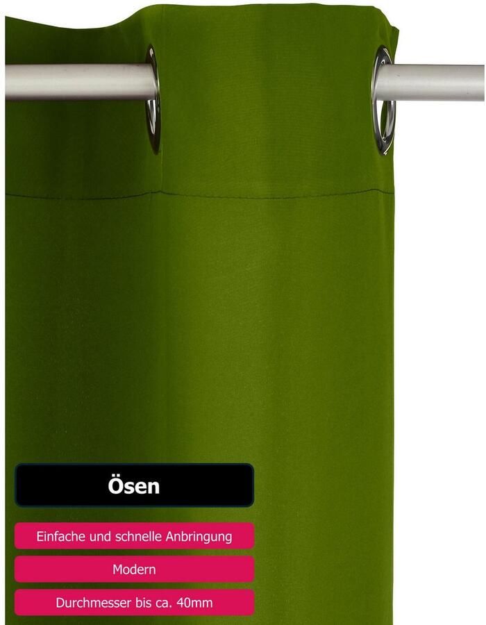 My home Gordijn Raja 2-pack bestseller effen modern onderhoudsvriendelijke microvezel (2 stuks) - Foto 3