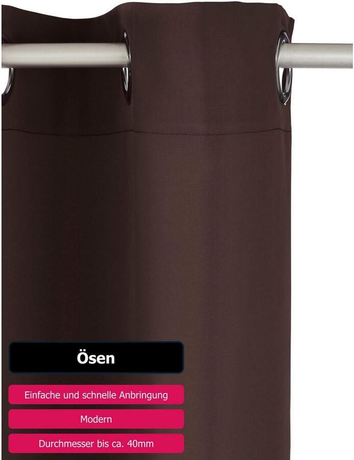 My home Gordijn Raja 2-pack bestseller effen modern onderhoudsvriendelijke microvezel (2 stuks) - Foto 4