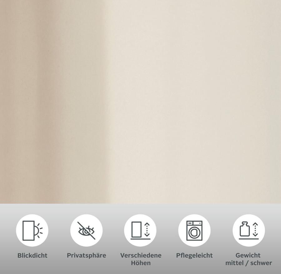 My home Gordijn Raja 2-pack bestseller effen modern onderhoudsvriendelijke microvezel (2 stuks) - Foto 4