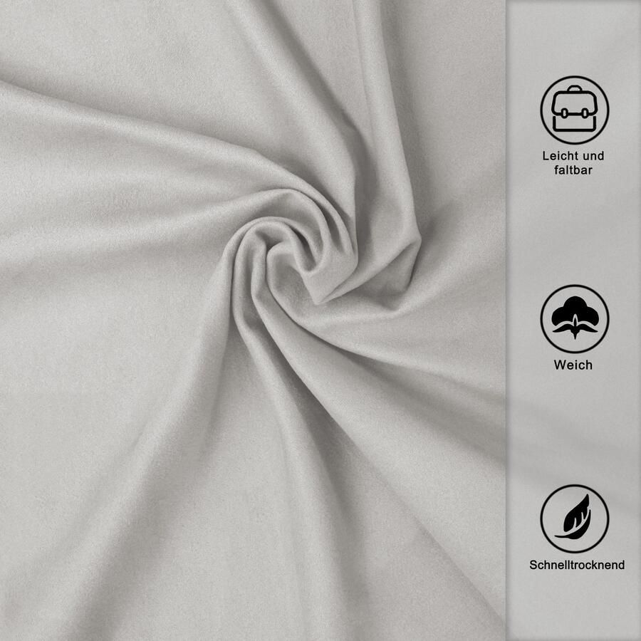 My home Handdoeken Xavi 4 delen ideaal als sporthanddoek reishanddoek strandlaken (4 stuks) - Foto 3