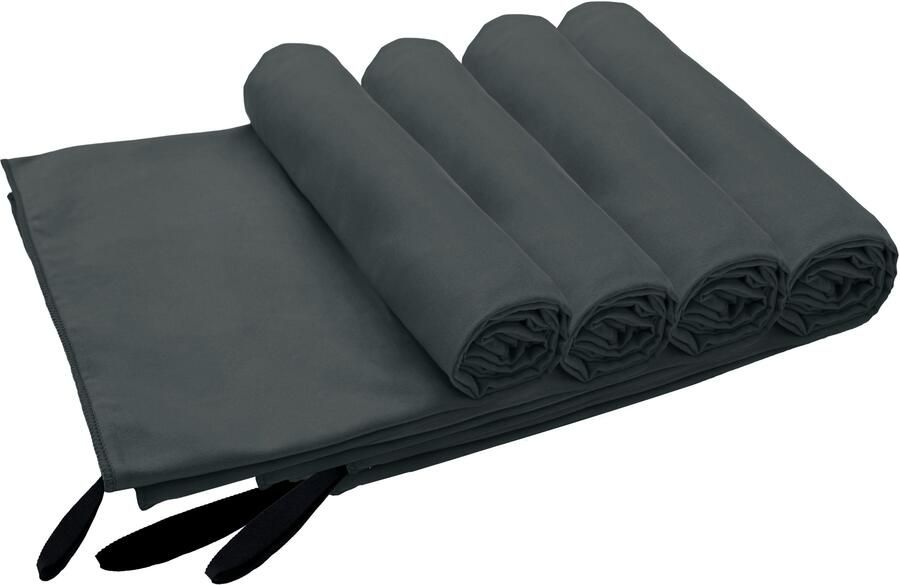 My home Handdoeken Xavi 4 delen ideaal als sporthanddoek reishanddoek strandlaken (set 4 stuks) - Foto 11