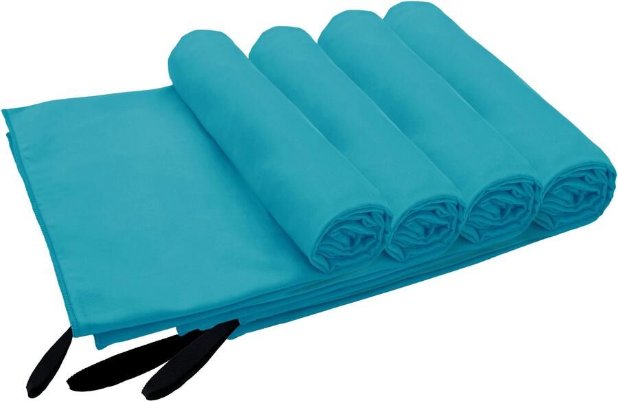 My home Handdoeken Xavi 4 delen ideaal als sporthanddoek reishanddoek strandlaken (set 4 stuks) - Foto 15