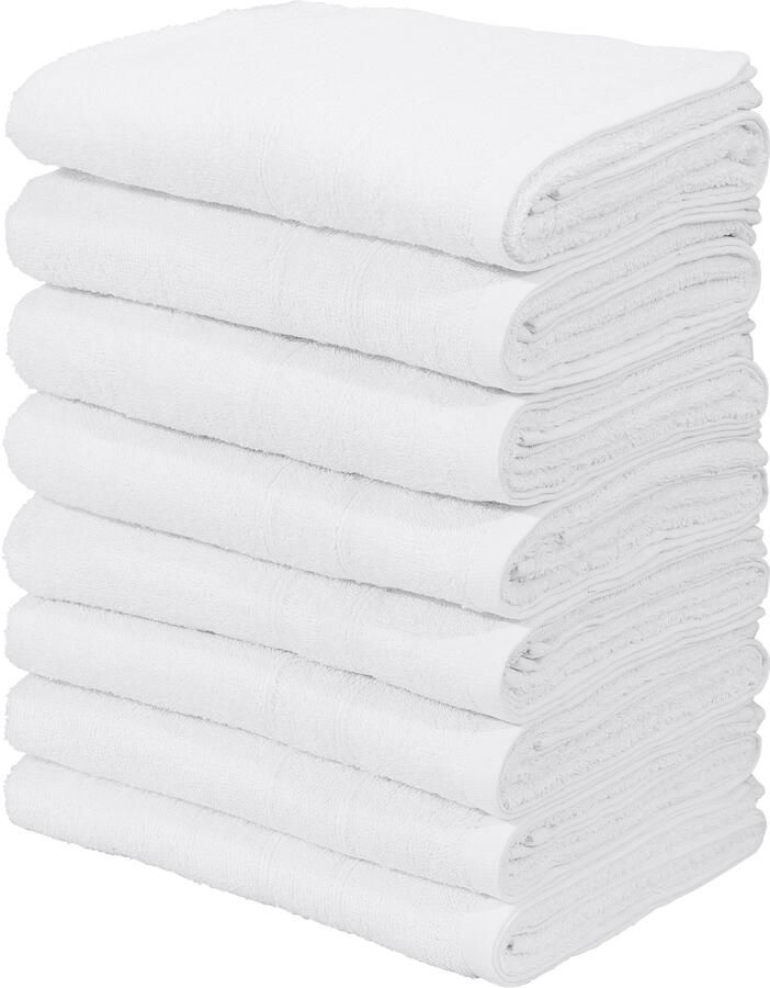 My home Handdoekenset Inga 8-delig handdoekset 50x100cm Handdoeken met fijne bies 100% katoen effen zacht (set 8 stuks) - Foto 8