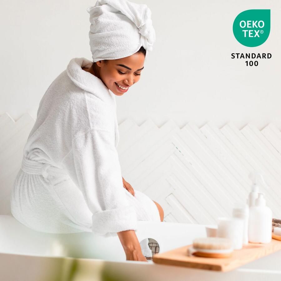 My home Douchelakens Juna als set en serie verkrijgbaar 4 douchehanddoeken 70x140 cm (4 stuks) - Foto 1